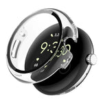 غطاء ساعة PC مدمج مع فيلم زجاج مقسى كامل التغطية من ENKAY Hat-Prince، لساعات Google Pixel Watch 4 مقاس 45مم، لساعات Google Pixel Watch 4 مقاس 41مم