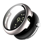 غطاء ساعة PC مدمج مع فيلم زجاج مقسى كامل التغطية من ENKAY Hat-Prince، لساعات Google Pixel Watch 4 مقاس 45مم، لساعات Google Pixel Watch 4 مقاس 41مم