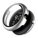 غطاء ساعة PC مدمج مع فيلم زجاج مقسى كامل التغطية من ENKAY Hat-Prince، لساعات Google Pixel Watch 4 مقاس 45مم، لساعات Google Pixel Watch 4 مقاس 41مم