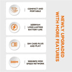 M34-E إصدار أوراسيان نقطة اتصال واي فاي محمولة 4G نوع C بسرعة 150Mbps LTE ميفي راوتر لاسلكي، M34-E