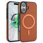 غطاء هاتف MagSafe من ألياف الكربون Kalebol، لهواتف iPhone 17 Pro Max، iPhone 17 Pro، iPhone 17، iPhone Air، iPhone 16 Pro Max، iPhone 16 Pro، iPhone 16 Plus، iPhone 16