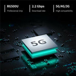 NR500 راوتر CPE 5G مع بطارية 4000 مللي أمبير، فتحة بطاقة SIM، نطاق مزدوج واي فاي 6، مكرر لاسلكي جيجابت، قابس الولايات المتحدة، قابس الاتحاد الأوروبي، قابس المملكة المتحدة