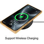 غطاء هاتف من TPU مع MagSafe بنمط قرص مضغوط مطلي كهربائياً وزوايا مربعة قائمة، لهواتف iPhone 17 Pro Max وiPhone 17 Pro وiPhone 17 وiPhone Air وiPhone 16 Pro Max وiPhone 16 Pro