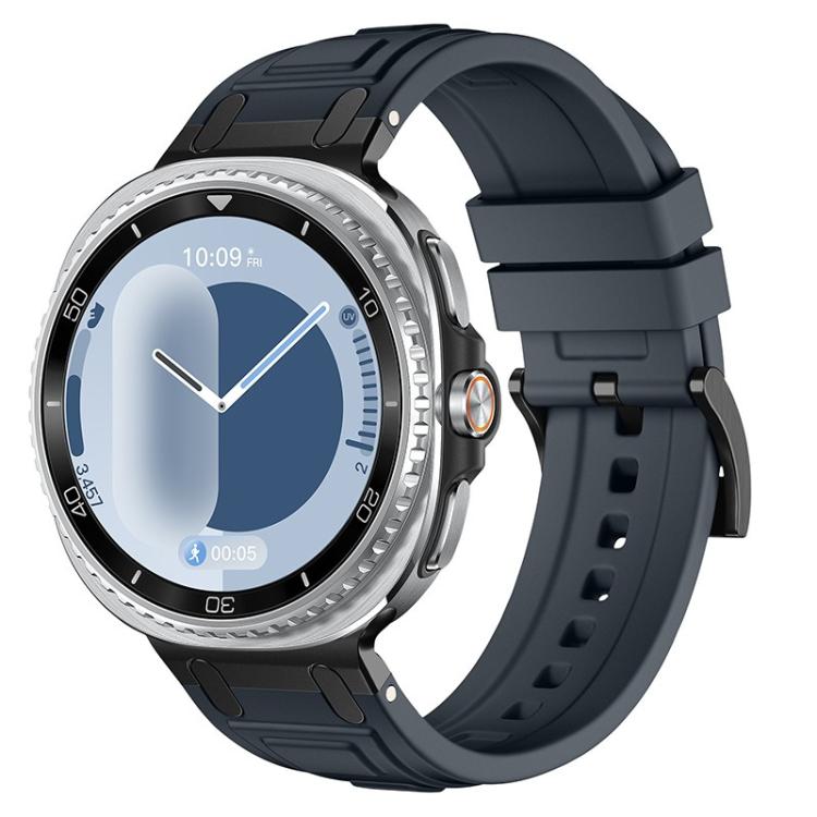 سوار ساعة سيليكون ثلاثي الطبقات مضاد للصدمات، لساعات Samsung Galaxy Watch8 / Watch8 Classic