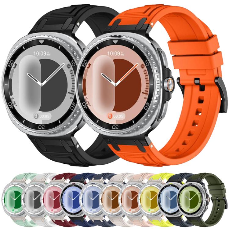 سوار ساعة سيليكون ثلاثي الطبقات مضاد للصدمات، لساعات Samsung Galaxy Watch8 / Watch8 Classic