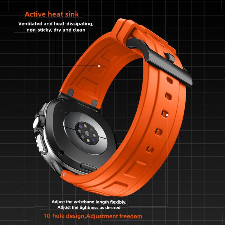 سوار ساعة سيليكون ثلاثي الطبقات مضاد للصدمات، لساعات Samsung Galaxy Watch8 / Watch8 Classic