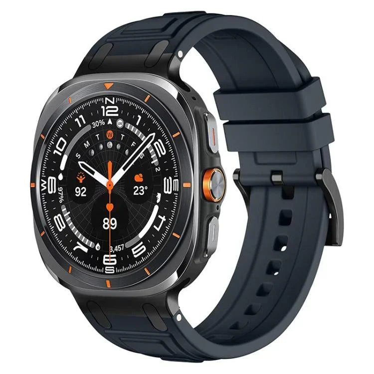سوار ساعة من السيليكون بطبقة ثلاثية من الدرع، لسامسونج جالاكسي ووتش ألترا / ألترا 2025