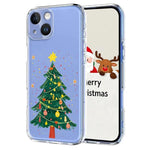 غطاء هاتف مطبوع من TPU بطابع عيد الميلاد، لهاتف iPhone 15