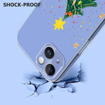 غطاء هاتف مطبوع من TPU بطابع عيد الميلاد، لهاتف iPhone 15