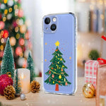 غطاء هاتف مطبوع من TPU بطابع عيد الميلاد، لهاتف iPhone 15