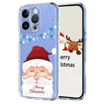 غطاء هاتف مطبوع من TPU بطابع عيد الميلاد، لهاتف iPhone 15