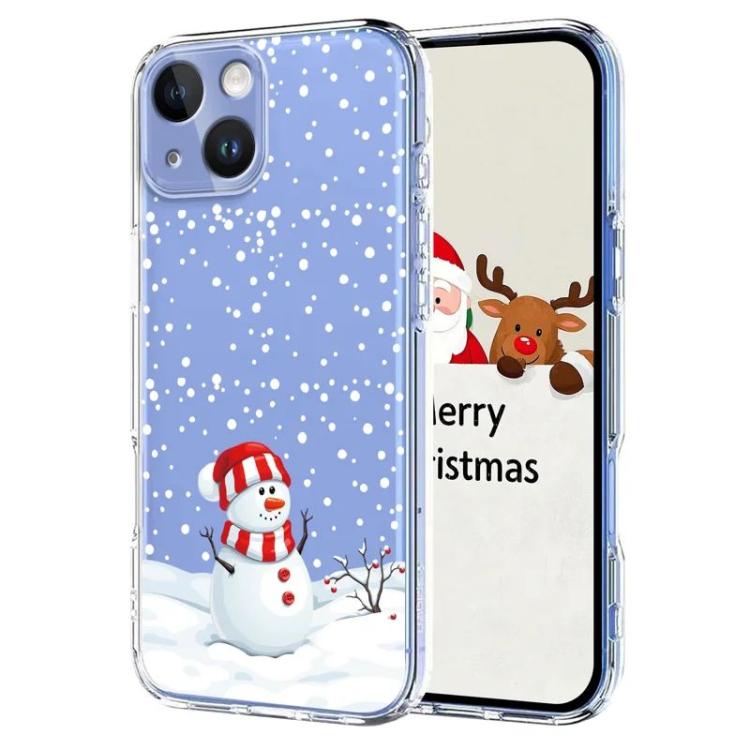 غطاء هاتف مطبوع من TPU بطابع عيد الميلاد، لهاتف iPhone 15