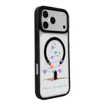 غطاء هاتف بطبقة سوداء مطلية مغناطيسية قوية من سلسلة عيد الميلاد، لهواتف iPhone 17 Pro Max، iPhone 17 Pro، iPhone 17