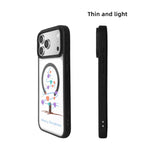 غطاء هاتف بطبقة سوداء مطلية مغناطيسية قوية من سلسلة عيد الميلاد، لهواتف iPhone 17 Pro Max، iPhone 17 Pro، iPhone 17