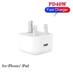 شاحن A3365 PD40W بمنفذ USB-C / Type-C، قابس بريطاني