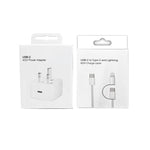 شاحن A3365 PD40W بمنفذ USB-C / Type-C مع كابل بيانات Type-C إلى Type-C / 8 دبوس، قابس بريطاني + كابل 2 في 1 بطول 1 متر