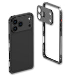 غطاء هاتف مقاوم للصدمات بإطار معدني رفيع للغاية مع إطار عدسة، لهواتف iPhone 17 Pro Max، iPhone 17 Pro