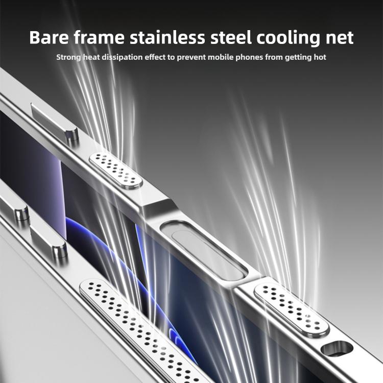 غطاء هاتف مقاوم للصدمات بإطار معدني رفيع للغاية مع إطار عدسة، لهواتف iPhone 17 Pro Max، iPhone 17 Pro