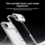 غطاء هاتف مقاوم للصدمات بإطار معدني رفيع للغاية مع إطار عدسة، لهواتف iPhone 17 Pro Max، iPhone 17 Pro