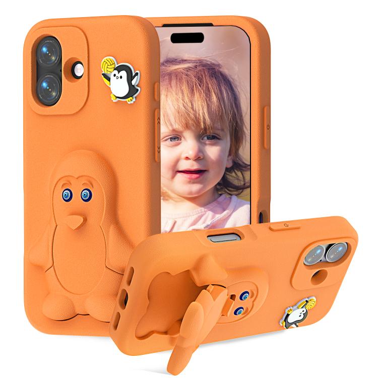 غطاء هاتف صدمات EVA للأطفال بشكل بطريق مع حامل، لهواتف iPhone 17 Pro Max، iPhone 17 Pro، iPhone 17، iPhone Air، iPhone 16 Pro Max، iPhone 16 Pro، iPhone 16، iPhone 15 Pro Max
