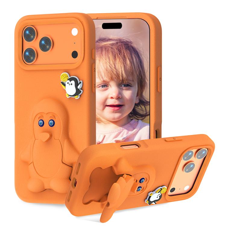 غطاء هاتف صدمات EVA للأطفال بشكل بطريق مع حامل، لهواتف iPhone 17 Pro Max، iPhone 17 Pro، iPhone 17، iPhone Air، iPhone 16 Pro Max، iPhone 16 Pro، iPhone 16، iPhone 15 Pro Max