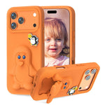 غطاء هاتف صدمات EVA للأطفال بشكل بطريق مع حامل، لهواتف iPhone 17 Pro Max، iPhone 17 Pro، iPhone 17، iPhone Air، iPhone 16 Pro Max، iPhone 16 Pro، iPhone 16، iPhone 15 Pro Max