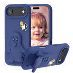 غطاء هاتف صدمات EVA للأطفال بشكل بطريق مع حامل، لهواتف iPhone 17 Pro Max، iPhone 17 Pro، iPhone 17، iPhone Air، iPhone 16 Pro Max، iPhone 16 Pro، iPhone 16، iPhone 15 Pro Max