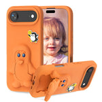 غطاء هاتف صدمات EVA للأطفال بشكل بطريق مع حامل، لهواتف iPhone 17 Pro Max، iPhone 17 Pro، iPhone 17، iPhone Air، iPhone 16 Pro Max، iPhone 16 Pro، iPhone 16، iPhone 15 Pro Max