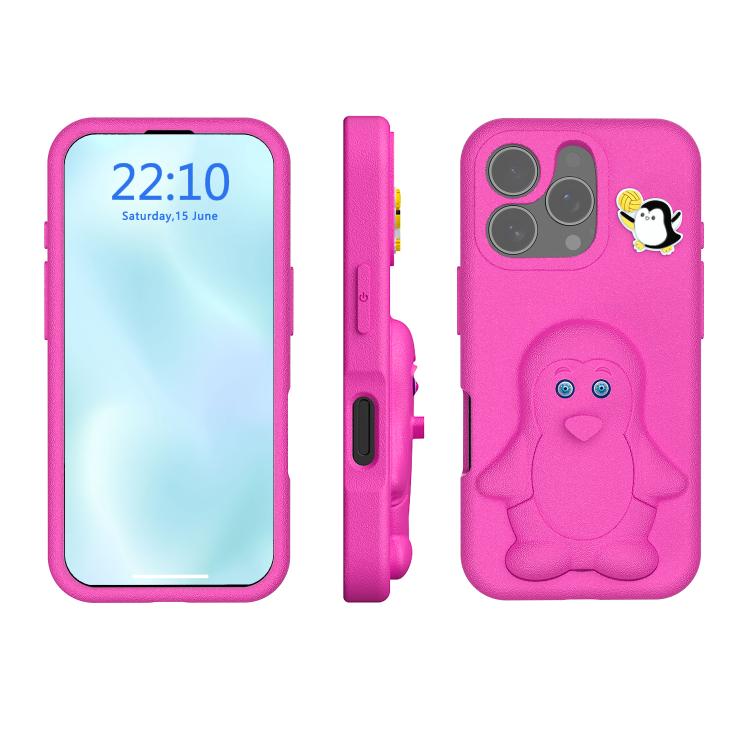 غطاء هاتف صدمات EVA للأطفال بشكل بطريق مع حامل، لهواتف iPhone 17 Pro Max، iPhone 17 Pro، iPhone 17، iPhone Air، iPhone 16 Pro Max، iPhone 16 Pro، iPhone 16، iPhone 15 Pro Max