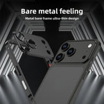 Ultra-Thin Alloy Metal Frame Shockproof Phone Case, For iPhone 17 Pro Max, For iPhone 17 Pro
