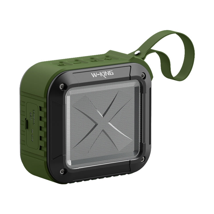 مكبر صوت لاسلكي مقاوم للماء W-KING S7 Mini مع TF/FM/AUX/NFC بلوتوث مكبر صوت دراجة، أسود، برتقالي، أزرق، أخضر عسكري