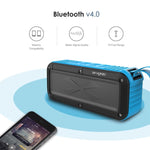 مكبرات صوت W-KING S20 IPX6 مقاوم للماء مكبر صوت بلوتوث محمول مع NFC لمكبر صوت بلوتوث خارجي/دش/دراجة راديو FM