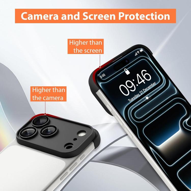 غطاء هاتف TPU رفيع جداً بدون إطار مع وسائد هوائية في الزوايا الأربع ومضاد للصدمات مع فيلم عدسة، لجهاز iPhone 17 Pro Max، لجهاز iPhone 17 Pro، لجهاز iPhone 17، لجهاز iPhone Air