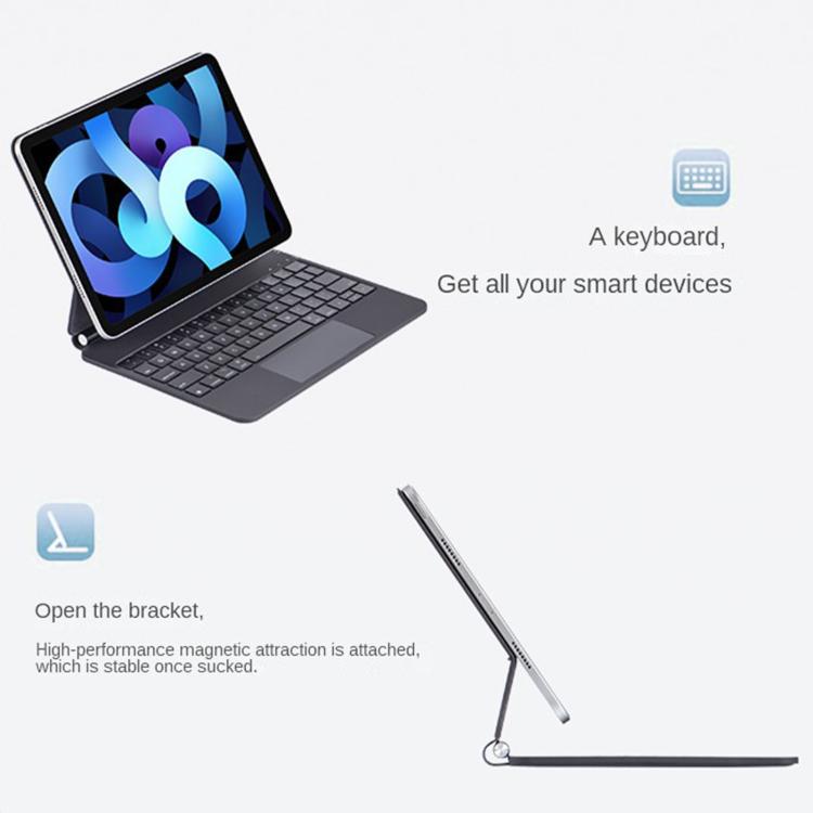 غطاء حماية مغناطيسي مدمج مع لوحة مفاتيح ماجيك مع لوحة لمس، لجهاز iPad Air 11 2025 / 2024 / Pro 11