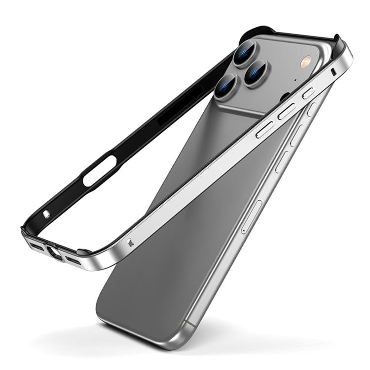 غطاء إطار هاتف مبرد مقاوم للصدمات بأربع زوايا من السيليكون الهجين المعدني، لهواتف iPhone 17 Pro Max، iPhone 17 Pro، iPhone 17، iPhone Air
