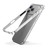 غطاء إطار هاتف مبرد مقاوم للصدمات بأربع زوايا من السيليكون الهجين المعدني، لهواتف iPhone 17 Pro Max، iPhone 17 Pro، iPhone 17، iPhone Air