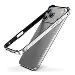 غطاء إطار هاتف مبرد مقاوم للصدمات بأربع زوايا من السيليكون الهجين المعدني، لهواتف iPhone 17 Pro Max، iPhone 17 Pro، iPhone 17، iPhone Air