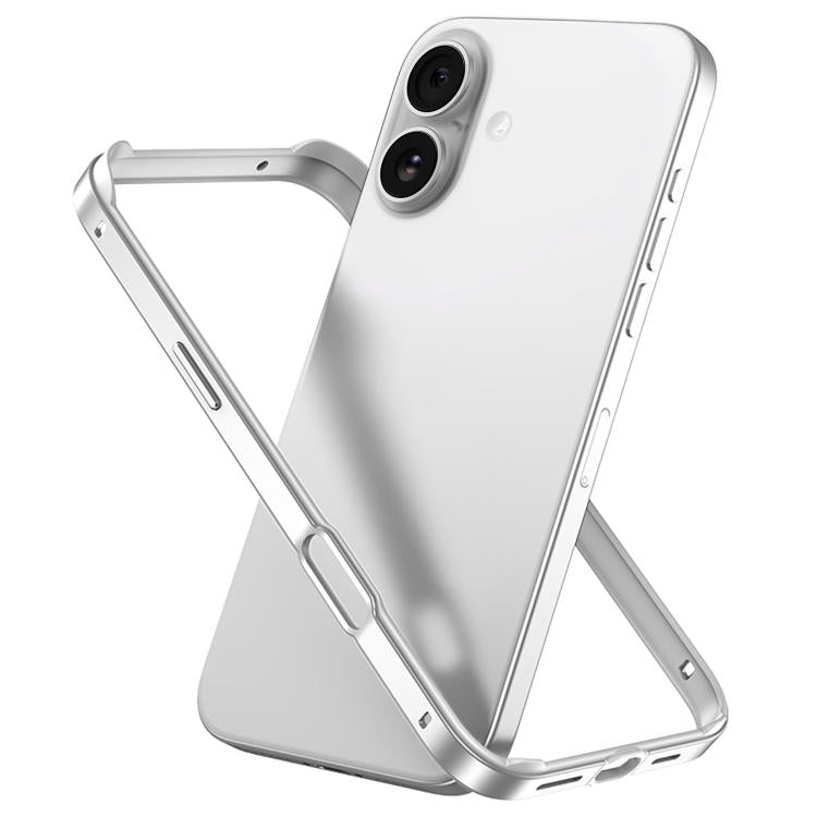 غطاء إطار هاتف مبرد مقاوم للصدمات بأربع زوايا من السيليكون الهجين المعدني، لهواتف iPhone 17 Pro Max، iPhone 17 Pro، iPhone 17، iPhone Air