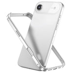 غطاء إطار هاتف مبرد مقاوم للصدمات بأربع زوايا من السيليكون الهجين المعدني، لهواتف iPhone 17 Pro Max، iPhone 17 Pro، iPhone 17، iPhone Air