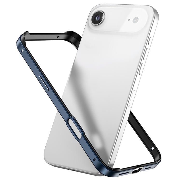 غطاء إطار هاتف مبرد مقاوم للصدمات بأربع زوايا من السيليكون الهجين المعدني، لهواتف iPhone 17 Pro Max، iPhone 17 Pro، iPhone 17، iPhone Air