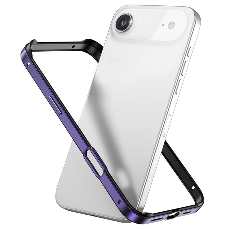 غطاء إطار هاتف مبرد مقاوم للصدمات بأربع زوايا من السيليكون الهجين المعدني، لهواتف iPhone 17 Pro Max، iPhone 17 Pro، iPhone 17، iPhone Air