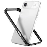 غطاء إطار هاتف مبرد مقاوم للصدمات بأربع زوايا من السيليكون الهجين المعدني، لهواتف iPhone 17 Pro Max، iPhone 17 Pro، iPhone 17، iPhone Air