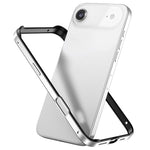 غطاء إطار هاتف مبرد مقاوم للصدمات بأربع زوايا من السيليكون الهجين المعدني، لهواتف iPhone 17 Pro Max، iPhone 17 Pro، iPhone 17، iPhone Air