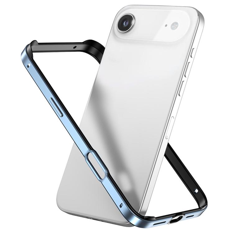 غطاء إطار هاتف مبرد مقاوم للصدمات بأربع زوايا من السيليكون الهجين المعدني، لهواتف iPhone 17 Pro Max، iPhone 17 Pro، iPhone 17، iPhone Air
