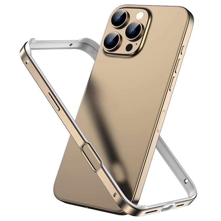 غطاء إطار هاتف مبرد مقاوم للصدمات بأربع زوايا من السيليكون الهجين المعدني، لهواتف iPhone 16 Pro Max، iPhone 16 Pro، iPhone 16 Plus، iPhone 16