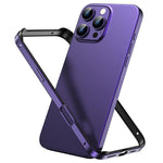 غطاء إطار هاتف مبرد مقاوم للصدمات بأربع زوايا من السيليكون الهجين المعدني، لهواتف iPhone 16 Pro Max، iPhone 16 Pro، iPhone 16 Plus، iPhone 16