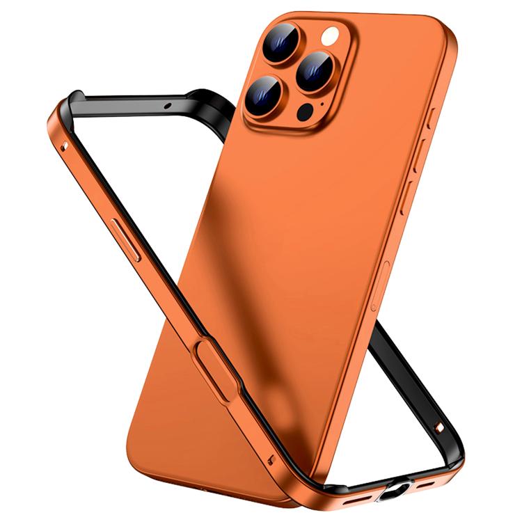 غطاء إطار هاتف مبرد مقاوم للصدمات بأربع زوايا من السيليكون الهجين المعدني، لهواتف iPhone 16 Pro Max، iPhone 16 Pro، iPhone 16 Plus، iPhone 16