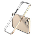 غطاء إطار هاتف مبرد مقاوم للصدمات بأربع زوايا من السيليكون الهجين المعدني، لهواتف iPhone 15 Pro Max، iPhone 15 Pro، iPhone 15 Plus، iPhone 15
