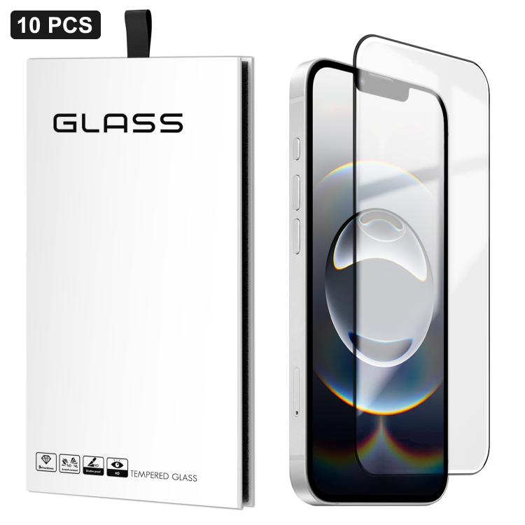10pcs 0.18mm Ultra-Thin Ultrasonic HD Screen-Printed High-Aluminium Thick-Gel Tempered Glass Film, For iPhone 17e / 16e, For iPhone 17 Pro Max, For iPhone 17 Pro, For iPhone 17, For iPhone Air, For iPhone 16 Pro Max, For iPhone 16 Pro, For iPhone 16 Pl...