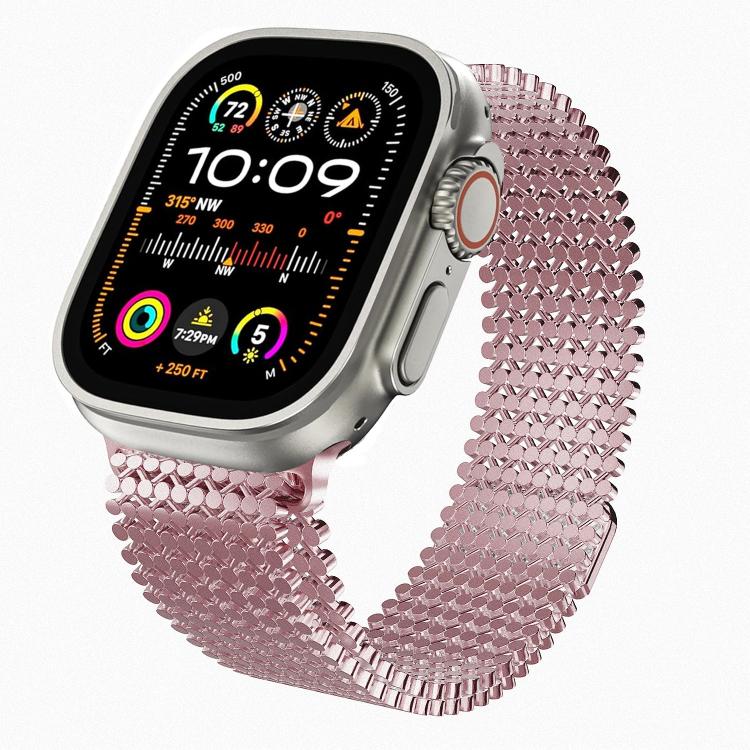 Molecular Arrangement Magnetic Stainless Steel Watch Band, For Apple Watch 46mm / 49mm / 45mm / 44mm, For Apple Watch 42mm / 41mm / 40mm / 38mm